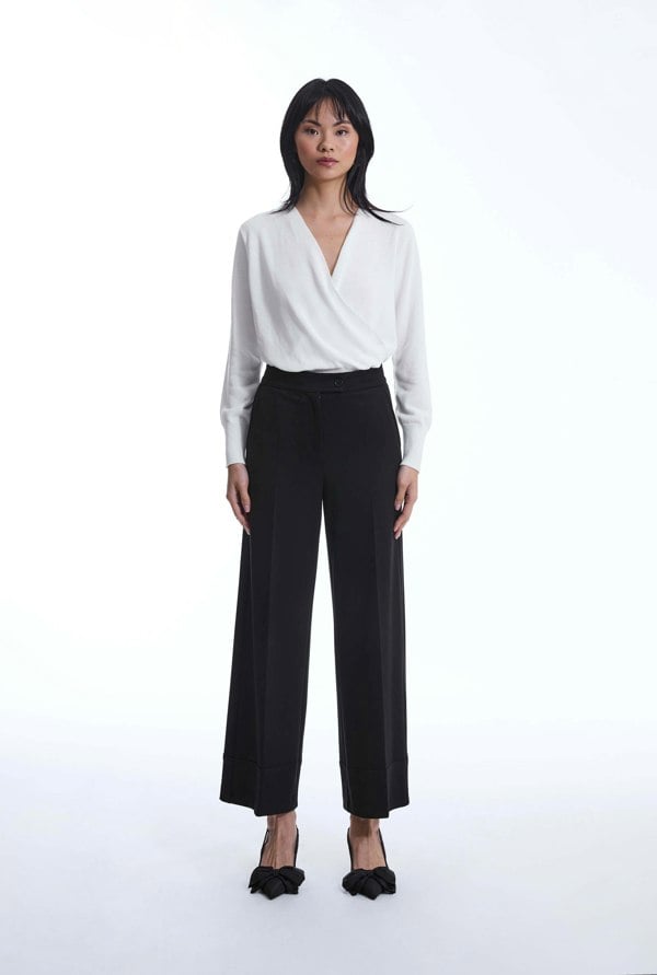 James Lakeland Tailored Black Trousers