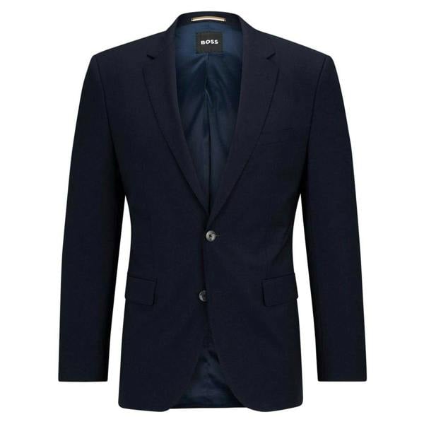 Boss Mens Jasper Suit Jacket - Dark Blue - 