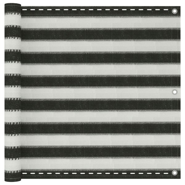 Berkfield Balcony Screen HDPE 90x600 cm Anthracite and White