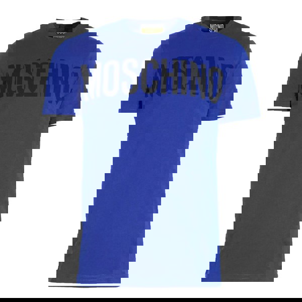 Moschino Bold Logo Branded Blue T-Shirt