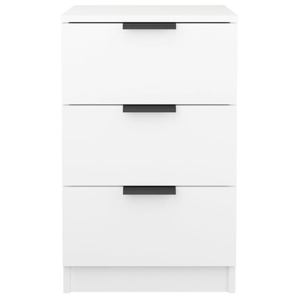 Berkfield Bedside Cabinet White 40x36x65 cm