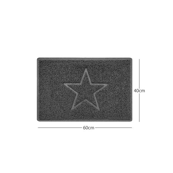 Nicoman "Star" Embossed Loofah Textured Spaghetti Doormat