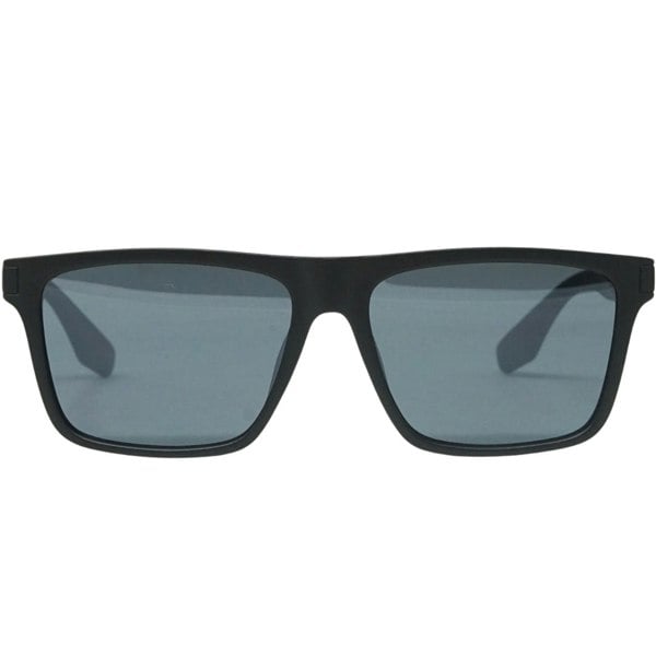 Calvin Klein Gunmetal Mirror Lens Matte Black Sunglasses