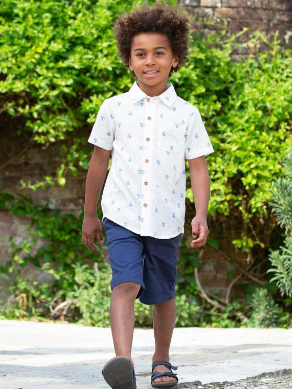 Kite Boys Organic Pineapple Polka Shirt