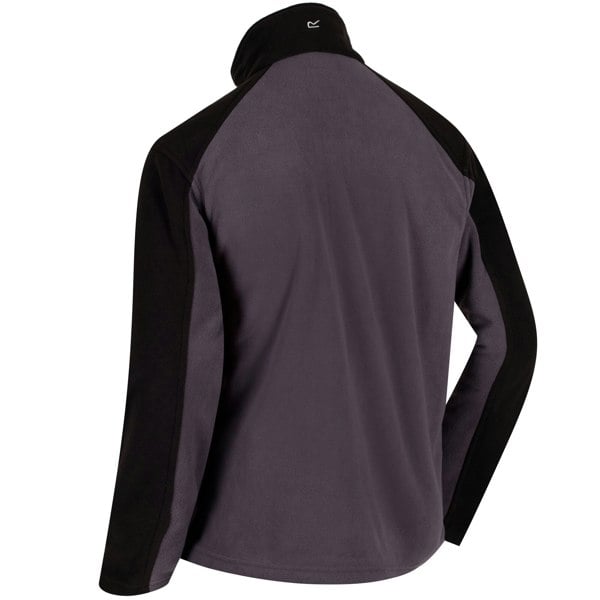 Regatta Great Outdoors Mens Hedman II Two Tone Full Zip Fleece Jacket - Iron/Black