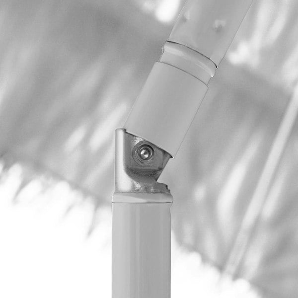 Berkfield Hawaii Beach Umbrella White 240 cm