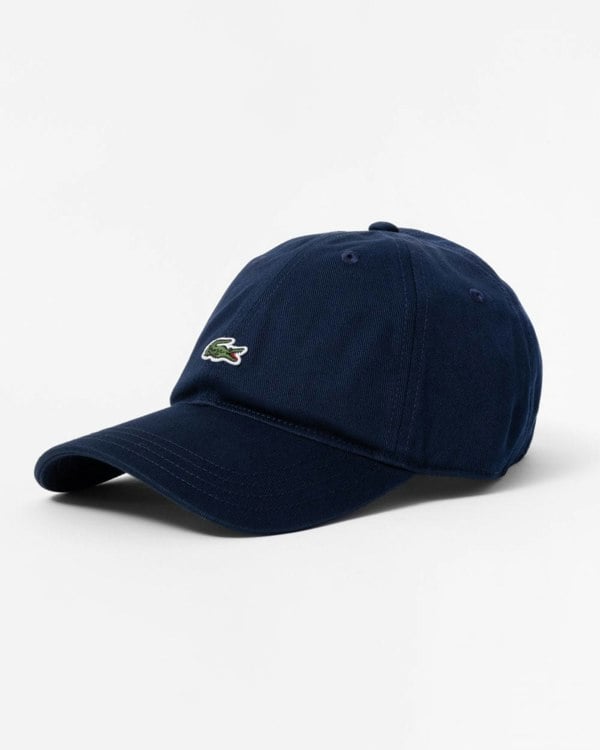 Lacoste Mens Organic Cotton Twill Cap - Navy Blue 166