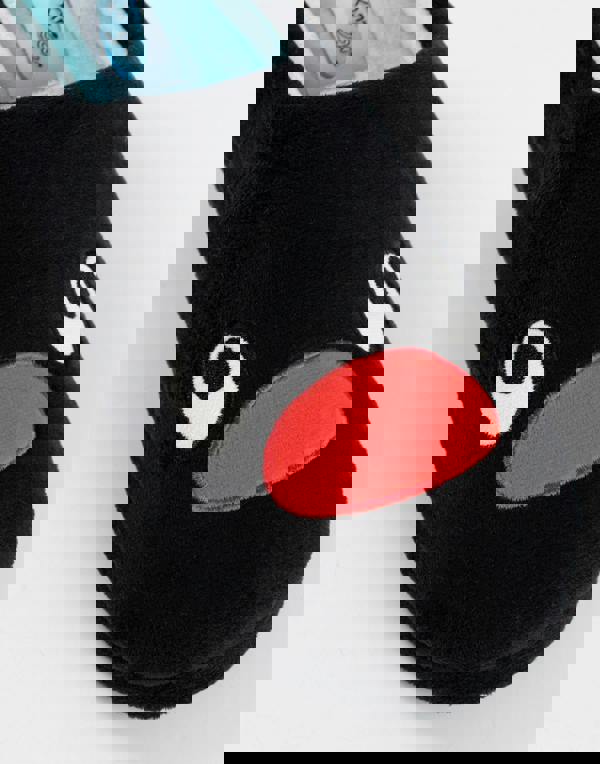 Pingu Womens Black Character Mule Slippers