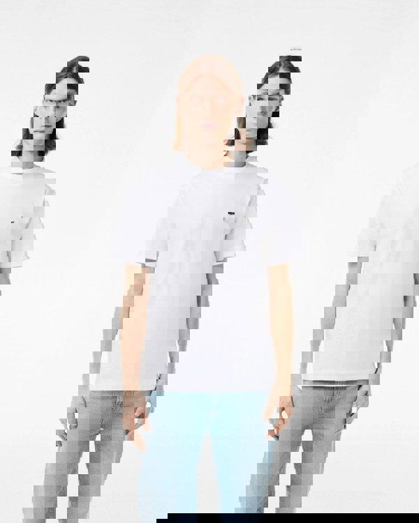 Lacoste Mens Classic Fit Cotton Jersey T-Shirt - White 001