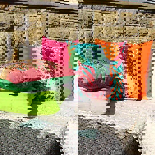 Furn Coralina Floral Outdoor Cushion Cover - Multicoloured - 