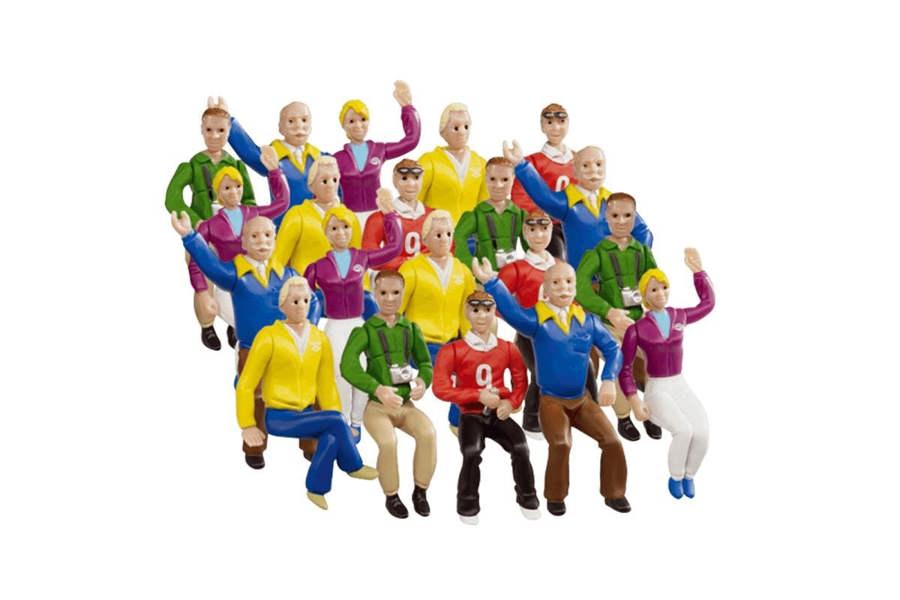 Carrera Grandstand Seated Spectators (20) Figure Set