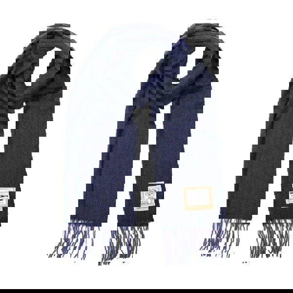 Heritage Traditions Pure Wool Herringbone Scarf with Fringe Detail