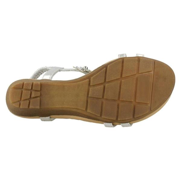 Savannah Ladies Savannah Mid Wedge Slingback Sandals