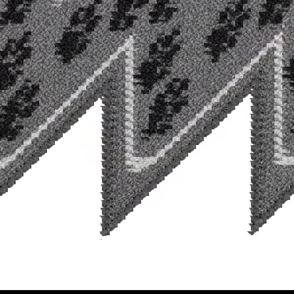 JVL Machine Washable Pet Mat 40×70 cm – Absorbent Indoor Dog & Cat Mat for Feeding, Entryways & Litter Areas – “Pawfect” Paw Print Design