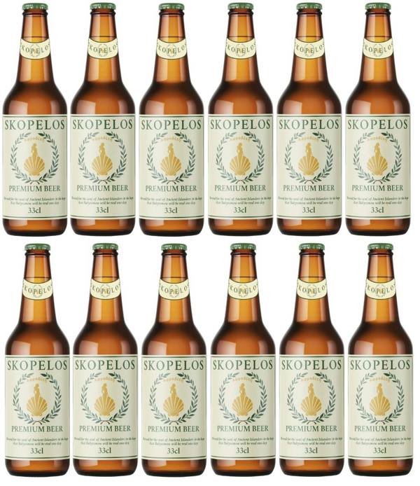 Ephesus Skopelos Greek Premium Lager Beer (12 x 330ml - 5%)