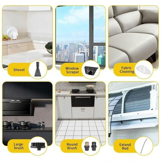 Havendro High Temp High Pressure Steam Cleaner Machine Portable Cleaning Machine Home Car
