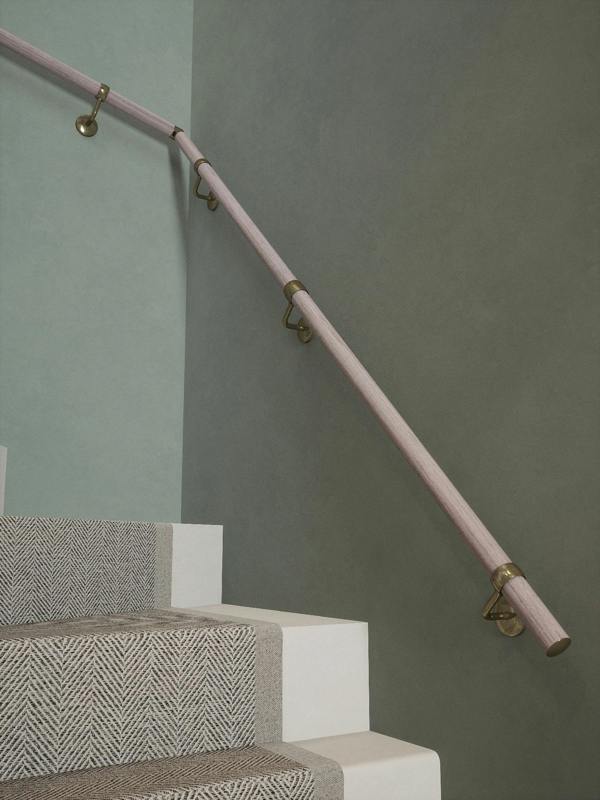 Handrails Direct Pattingham Grey Wood Double Winder Handrail