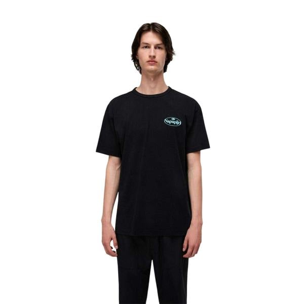 Napapijri Mens Graphic T-Shirt - Black - 