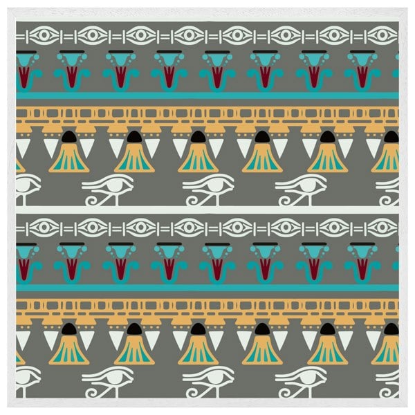 Benjamin Tate Design Tribal art, egyptian vintage ethnic silhouettes (Picutre Frame)