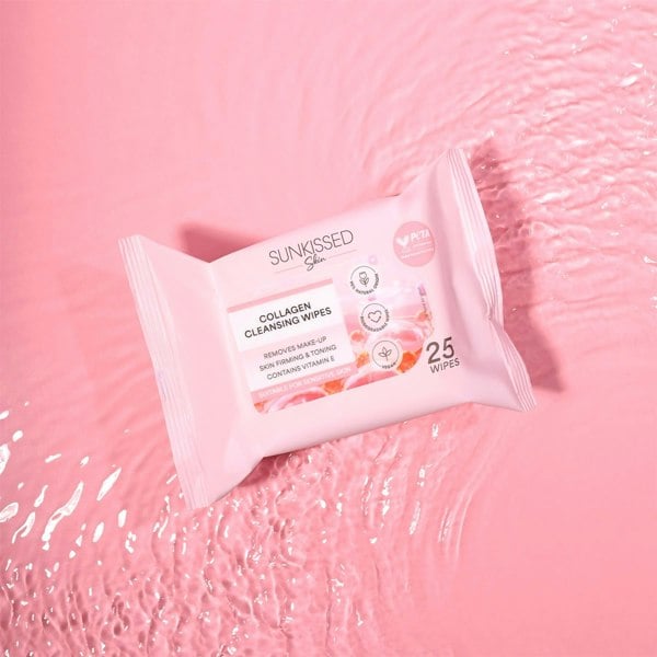 Sunkissed Skin Collagen Cleansing Wipes 25 Pack