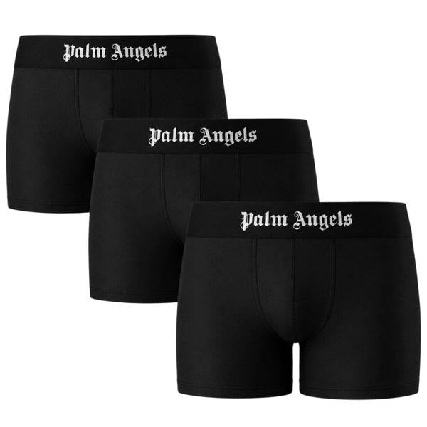 Palm Angels Tri-Pack Black Short Trunk Boxer Shorts