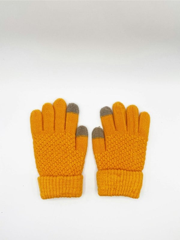 SVNX Textured Touchscreen Knitted Gloves