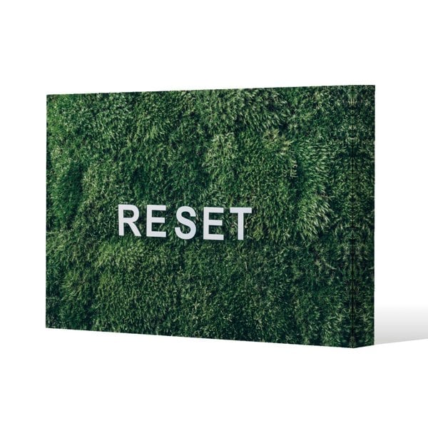 Benjamin Tate Design Wellness Reset Slim Style Canvas Print  90x120cm , 15mm Slim Real wood.