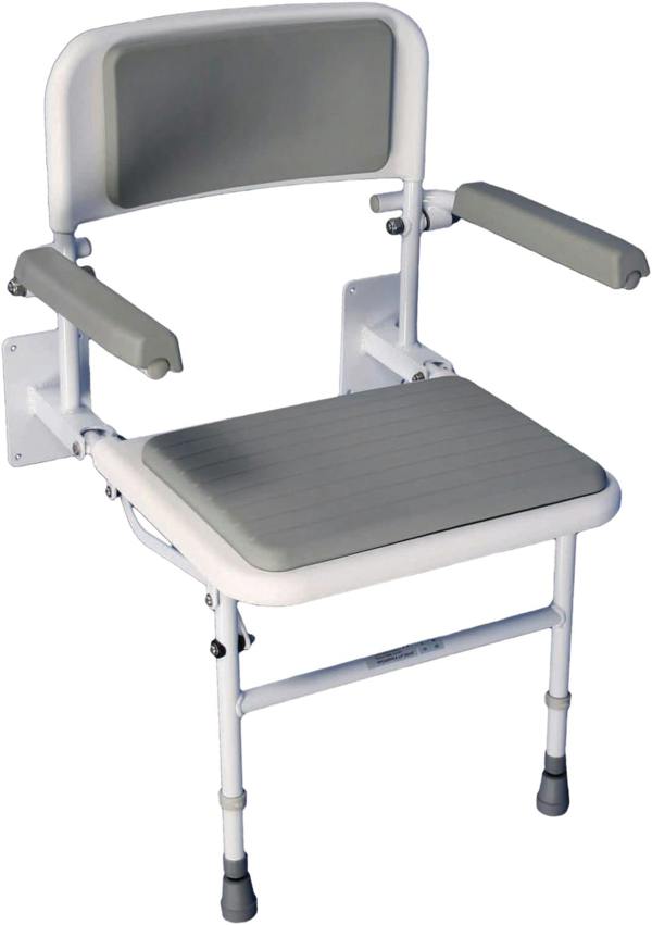 Aidapt Solo Shower Seat With Padding Back Seat