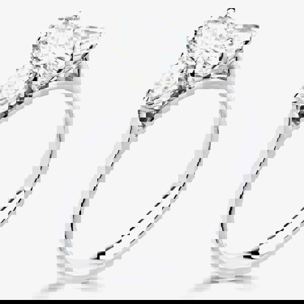 1888 Collection Platinum Multi-Cut 1.17ct Diamond Three Stone Ring R3-2034