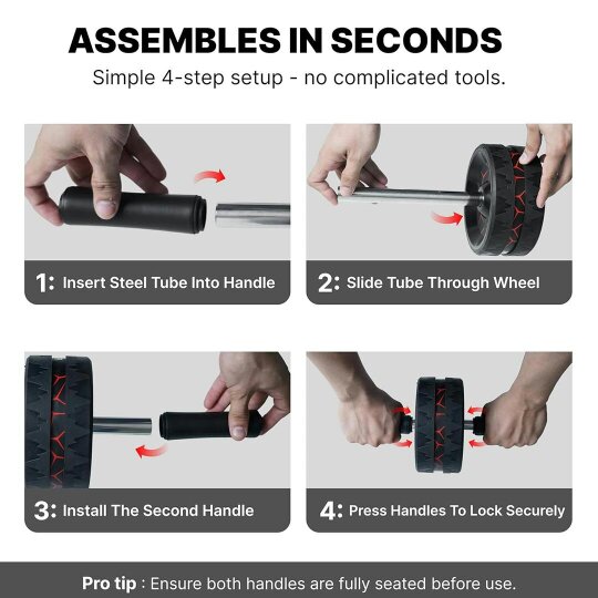 Havendro Pro Abs Roller Exercise Wheel Abdominal Core Strength Workout Muscle Cruncher