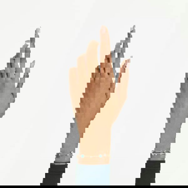 Swarovski Constella Gold Tone Plated Green & White Crystal Bracelet 5722478