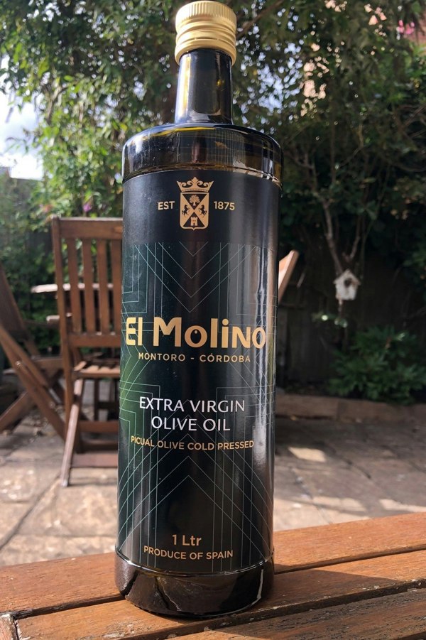 El Molino Extra Virgin Olive Oil 1L Cold Pressed Picual Olives Made in Spain