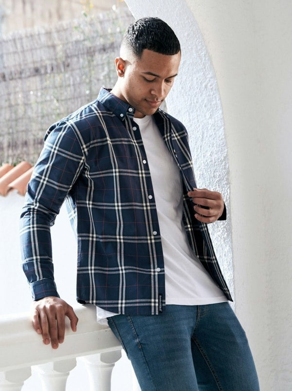 Bewley & Ritch Buford Shirt Navy Check