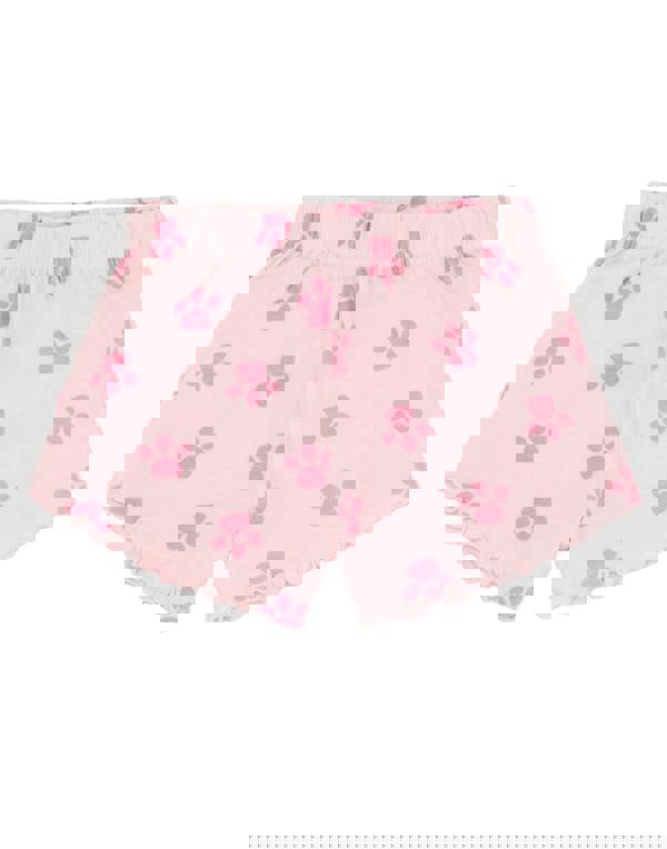 Paw Patrol Girls Pink Front Print & Bottom AOP Short Sleeve Short Leg Pyjama Set