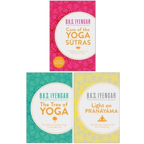 B.K.S. Iyengar Collection 3 Book Set Core of the Yoga Sutras, The Tree of Yoga & Light on Pranayama