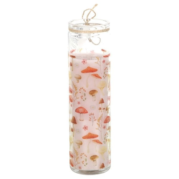 Something Different Enchanted Forest Mushroom Tube Candle - White/Cream/Orange