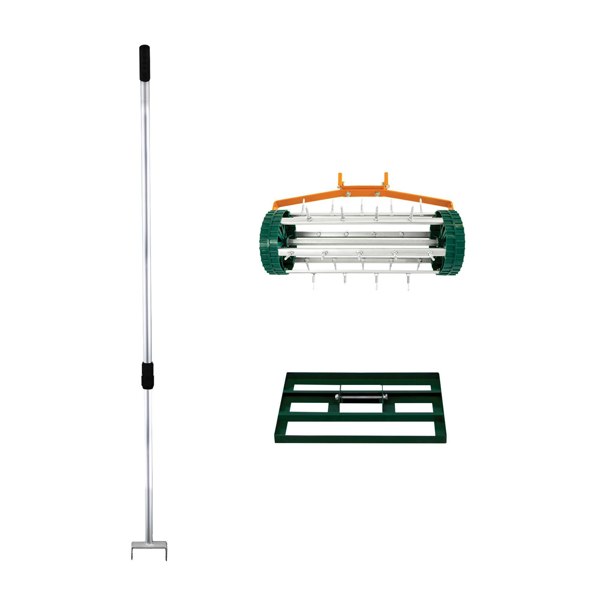 T-mech 50cm Lawn Leveller & Aerator – Green