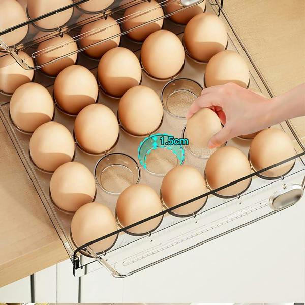 HYGRAD BUILT TO SURVIVE 2 Tier Eggs Holder Fridge Containers Organiser Stackable Egg Storage