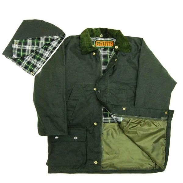 Children's wax jacket from Game Technical Apparel