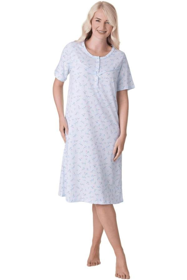 Womens Classic Short Sleeved Nightdress