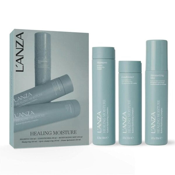 L'Anza Healing Moisture Set - Shampoo, Conditioner + FREE Treatment