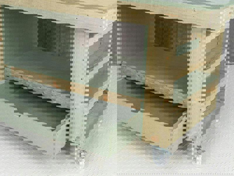 Art/Craft Project Workbench with Storage V.2, designed to elevate your creative projects. This sturdy workstation features a moisture-resistant 18mm MDF top, providing a durable and smooth surface ideal for various arts and crafts activities. Additionally, it includes a convenient drawer for organized storage of your tools and materials