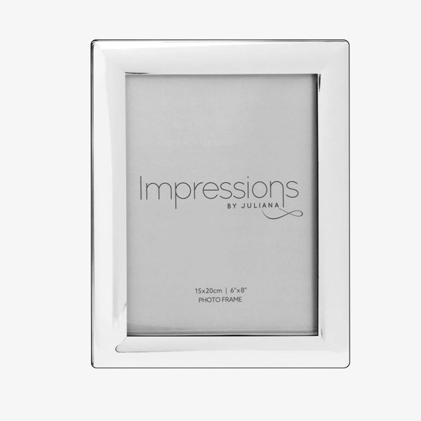 T. H. Baker Impressions Silver Curved Edge Photo Frame 6X8 3624S