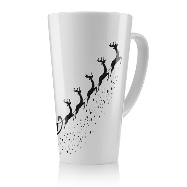 Benjamin Tate Design Santa Claus Flying Dining Latte Mug