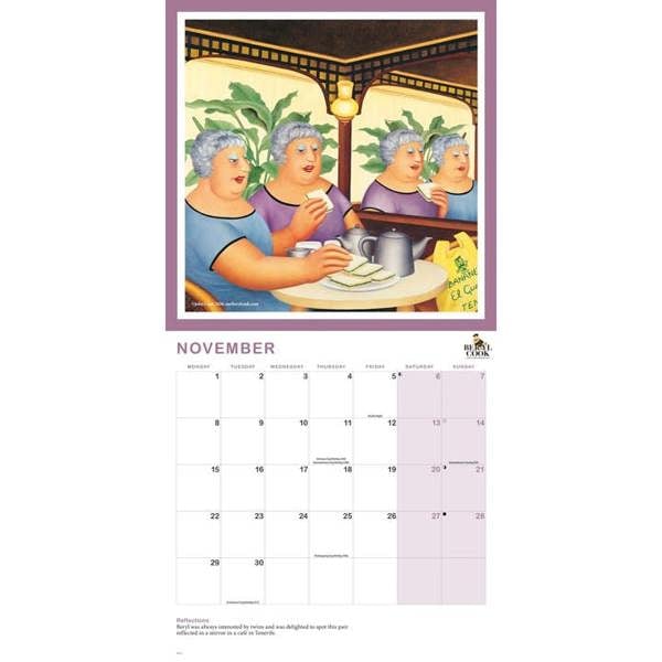 Beryl Cook Calendar 2027, Wall Calendars, Month To View, Art, Gift