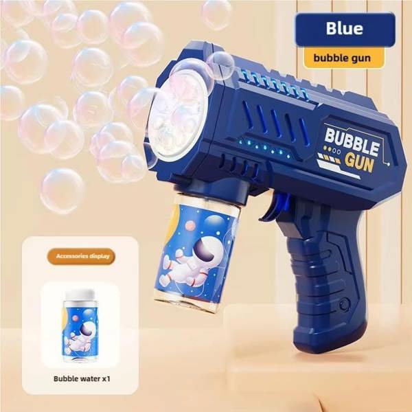 Dragodirect Bubble Machine LED Gun for Kids 10 Hole Automatic Bubble Makers