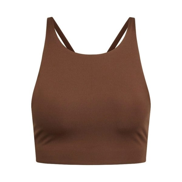 Girlfriend Collective Womens/Ladies Topanga Cross Back Bra - Earth