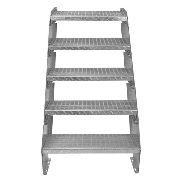 Monstershop Adjustable 5 Section Galvanised Staircase - 600mm Wide