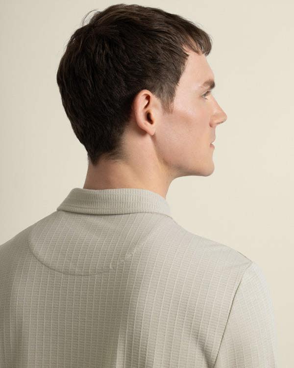 Larsson & Co Helsing - Grid Jacquard Polo Shirt