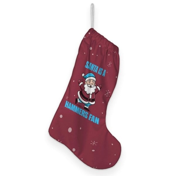 BritishmadeGifts Santa is a Hammers Football Fan - Christmas Stocking